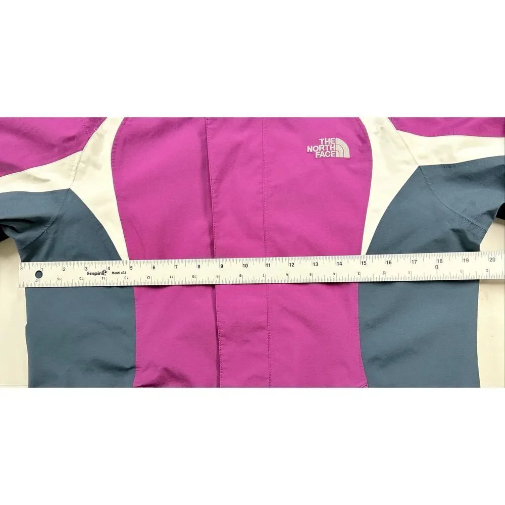 The North Face Snowquest Insulated Ski Jacket Purple Hooded Girls Size Large EUC
